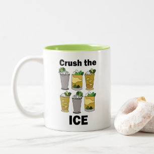 Lümmel Crush The Ice Lustiger Mint Julep Cocktail Zweifarbige Tasse