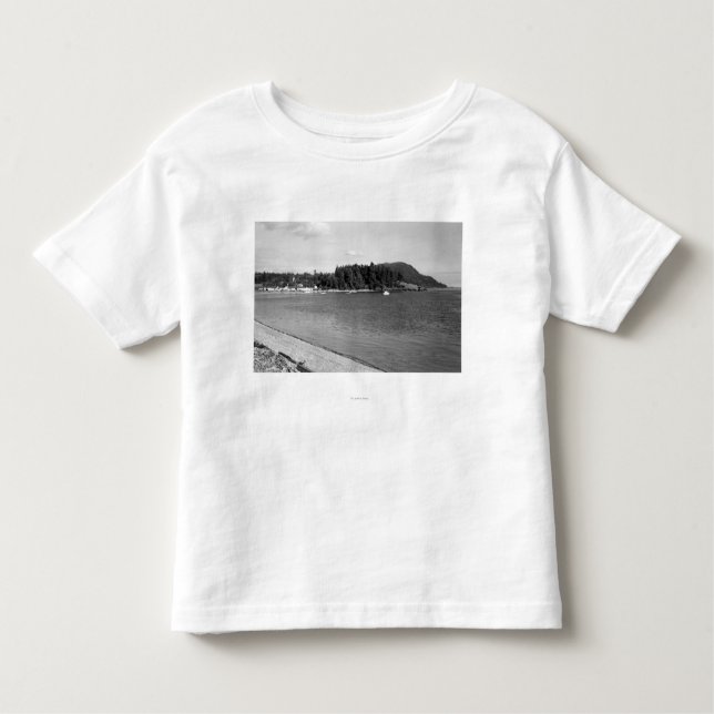 Lummi Insel, WA - Ansicht der Lago Kleinkind T-shirt (Vorderseite)