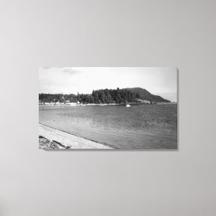 Lummi Insel, WA - Ansicht der Lago Leinwanddruck