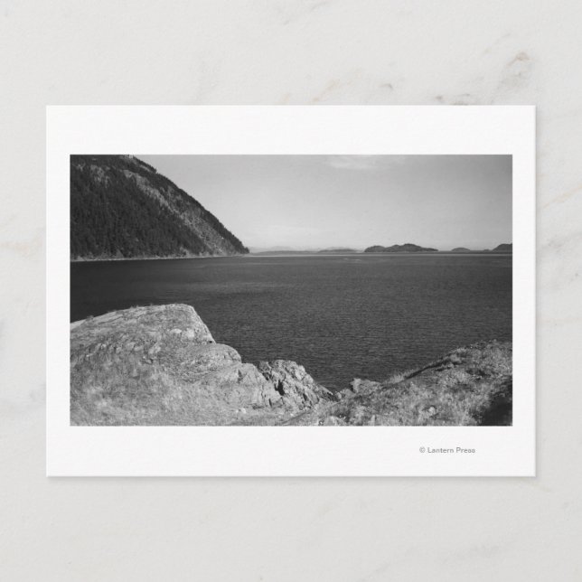 Lummi Island, WA - Aussicht von Lummi Rocks Postkarte (Vorderseite)