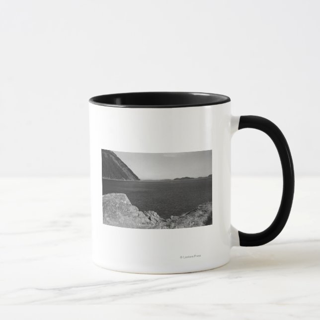 Lummi Island, WA - Aussicht von Lummi Rocks Tasse (Rechts)
