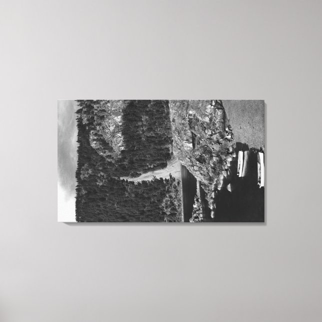 Lummi Island, WA - Lummi Rocks View with Row Leinwanddruck (Vorderseite)