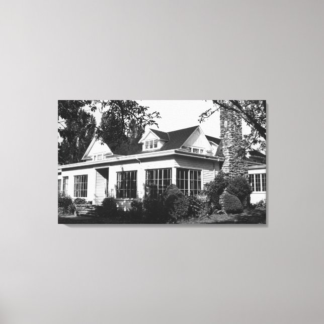 Lummi Island, WA - View Loganita Lodge Fotograf Leinwanddruck (Vorderseite)