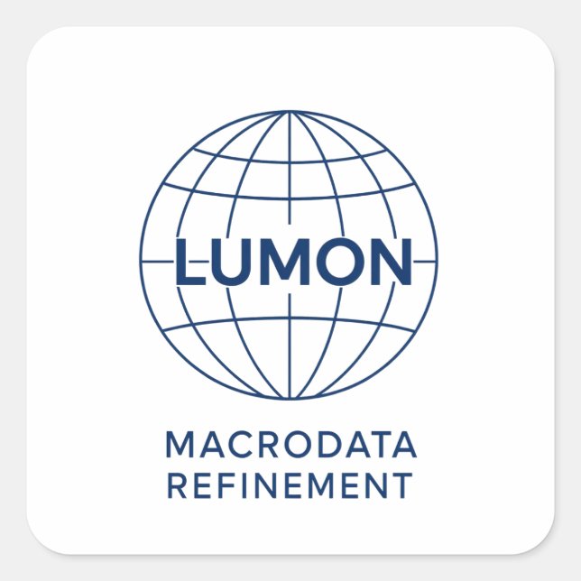Lumon Macrodata Refinement Quadratischer Aufkleber (Vorderseite)