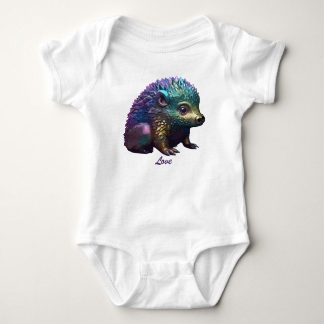 Lumos der Igel Baby Strampler (Vorderseite)