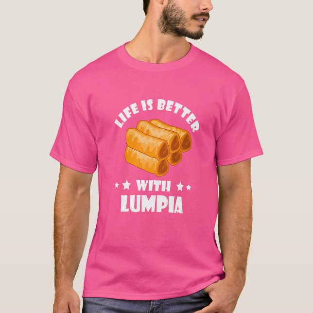 Lumpia Filipino Spring Roll Philippines Food T-Shirt (Vorderseite)