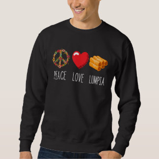 Lumpia Liebe Peace Filipino Frühjahr Roll Pinoy Sweatshirt