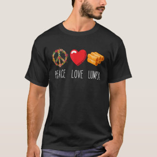 Lumpia Liebe Peace Filipino Frühjahr Roll Pinoy T-Shirt