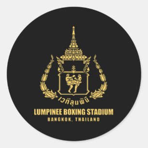 Lumpinee Boxing Stadium Bangkok Thailand Muay Thai Runder Aufkleber