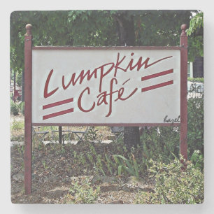Lumpkin Café, Athen, Georgia, Marble Stone Unterse Steinuntersetzer