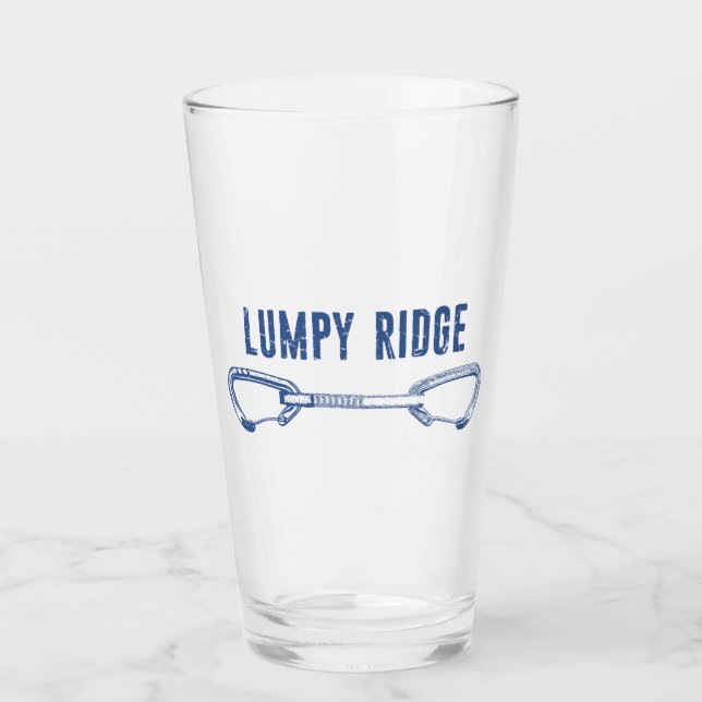 Lumpy Ridge Rock Climbing Quickdraw Glas (Vorderseite)