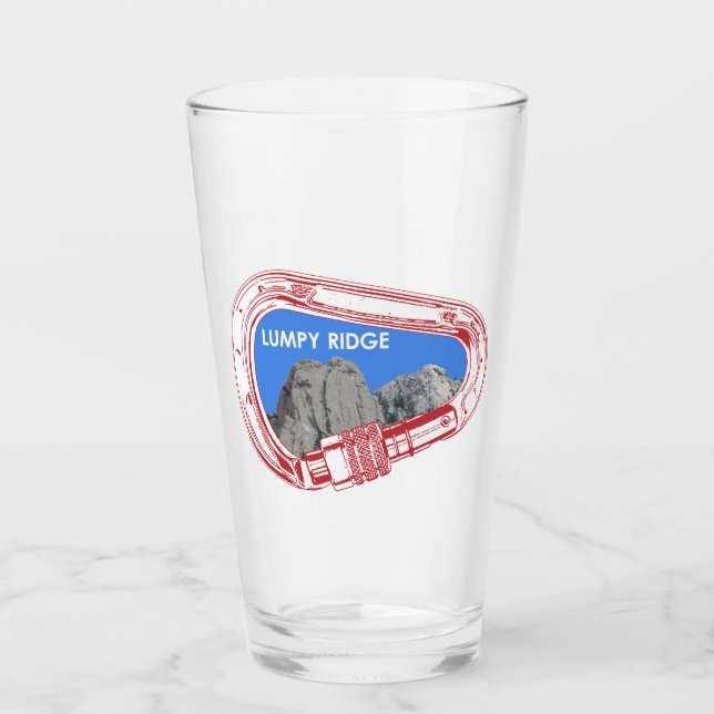 Lumpy Ridge Rock Klettersteig Carabiner Glas (Vorderseite)