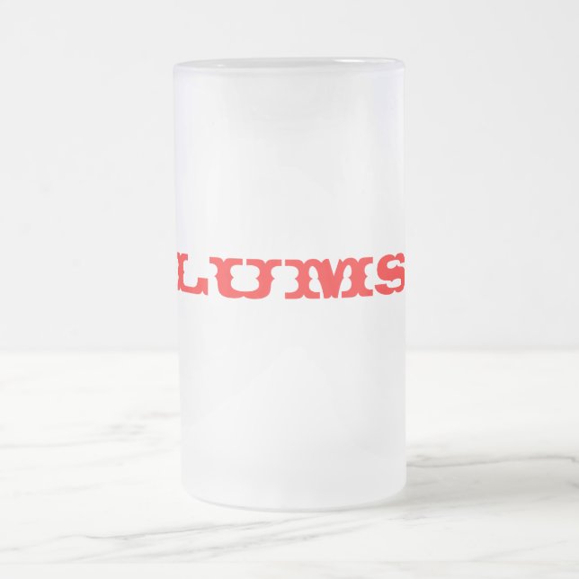 LUMS BIER-TASSE MATTGLAS BIERGLAS (Mittel)