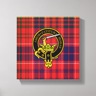 Lumsden Scottish Wappen und Tartan Canvas print Leinwanddruck