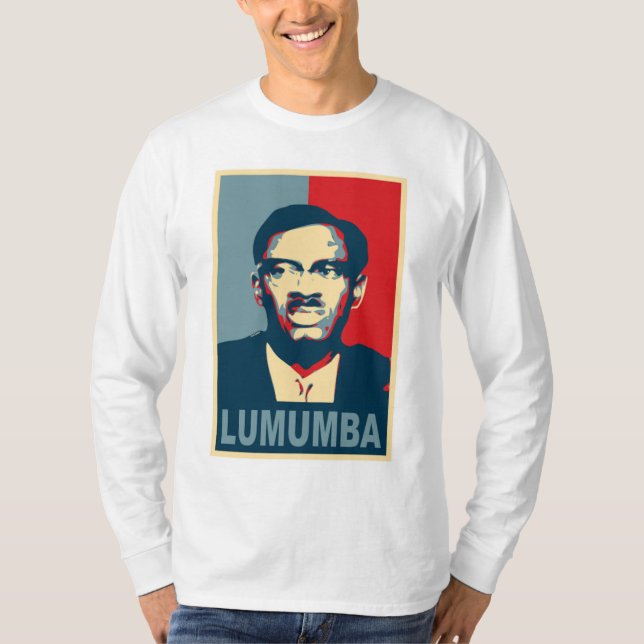 Lumumba für Präsidenten T-Shirt (Vorderseite)