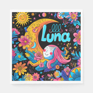 Luna Birthday Serviette