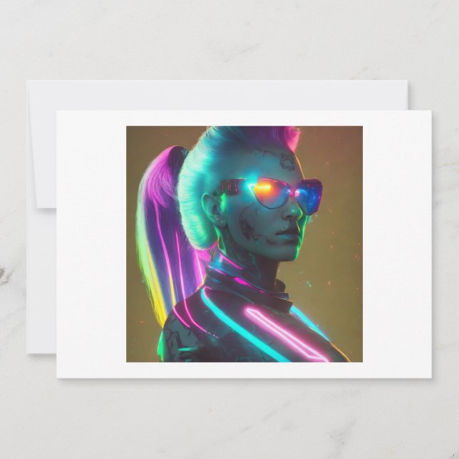 Luna: Der Cyberpunk-Technomancer Einladung (Vorderseite)