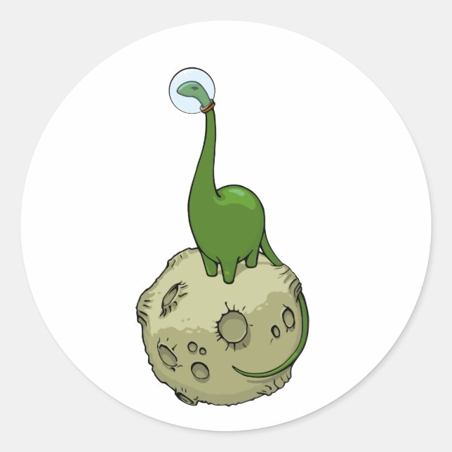 Luna Dino Sticker (Vorderseite)