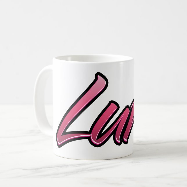 Luna faded pink Tasse Teetasse Kaffeetasse (Vorderseite Links)