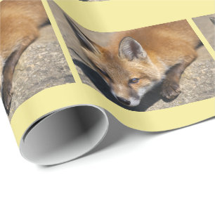 Luna Fox Wrapping Paper Geschenkpapier