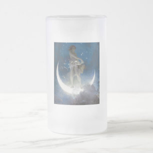 Luna Goddess auf den Nachts-Scattering Stars Mattglas Bierglas