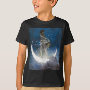 Luna Goddess auf den Nachts-Scattering Stars T-Shirt