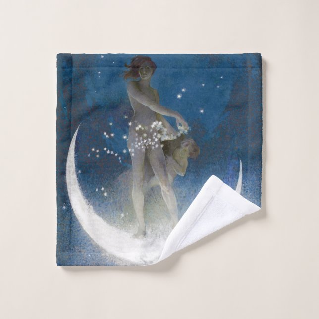 Luna Goddess auf den Nachts-Scattering Stars Waschlappen (Waschlappen)