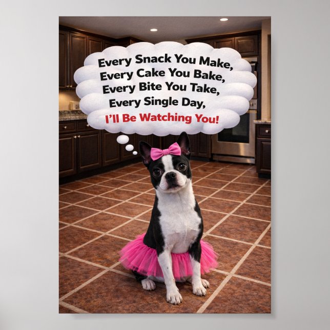 "Luna is Watching You" Poster (Vorne)