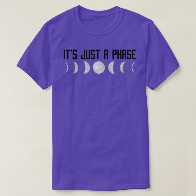Luna ist nur eine Phase Mondphasen T-Shirt (Design vorne)