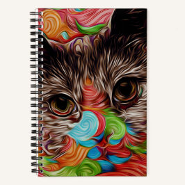 "Luna Lola" Kitty Spiral Notebook Notizbuch