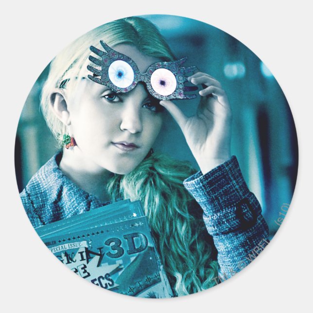 Luna Lovegood Runder Aufkleber (Vorderseite)