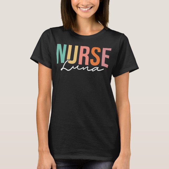 Luna Medical Stethoscope Doctor Nurse Individuelle T-Shirt (Vorderseite)