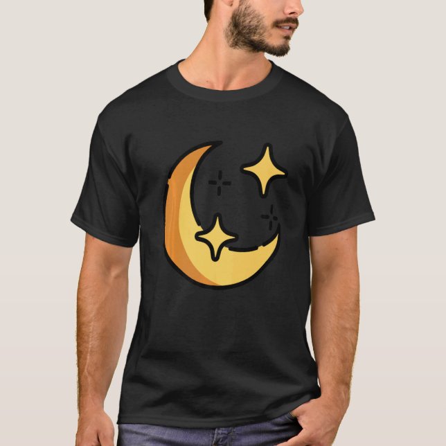 Luna Moon Face Tarot Astrologie T-Shirt (Vorderseite)