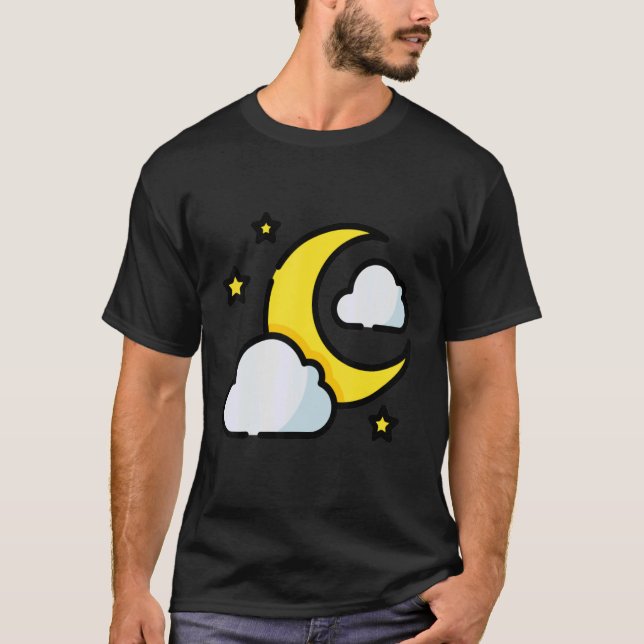 Luna Moon Face Tarot Astrologie T-Shirt (Vorderseite)