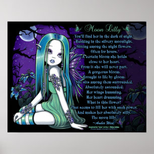 Luna Moon Lilly Goth Myka Jelina Fairy Poster