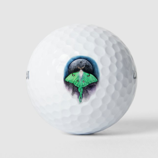 Luna Moon Moth Golfball (Vorderseite)