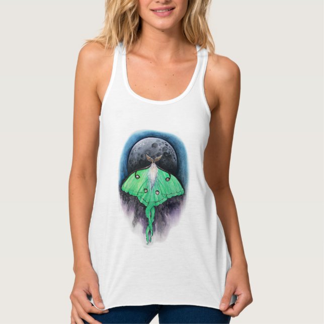 Luna Moon Moth Tank Top (Vorderseite)