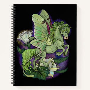 Luna Moonduster Moth Fairy Horse Notizbuch