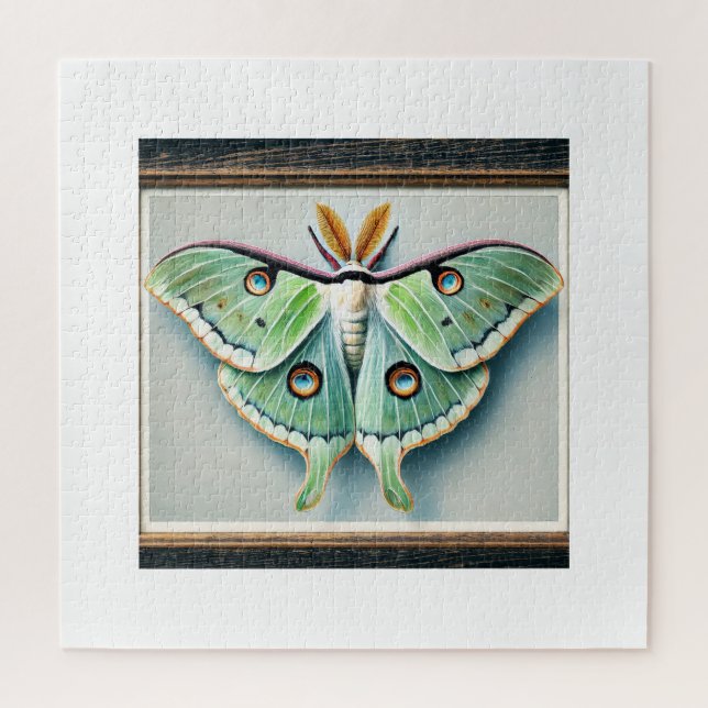 Luna moth 050824IREF205 - Watercolor Puzzle (Vertikal)