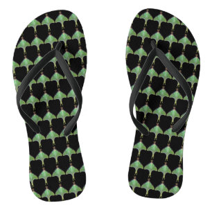 Luna Moth Abstrakt Animal Flip Flops