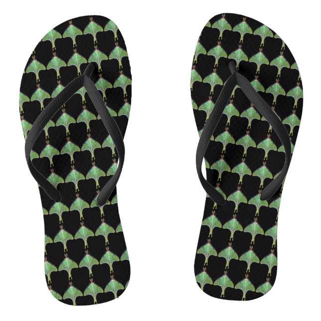 Luna Moth Abstrakt Animal Flip Flops (Fußbett)