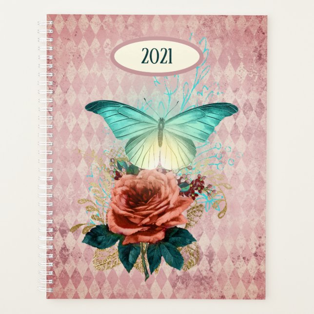 Luna Moth Bouquet Custom Planer (Vorderseite)
