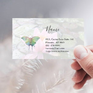 Luna Moth Business Card Visitenkarte