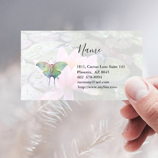 Luna Moth Business Card Visitenkarte (Von Creator hochgeladen)