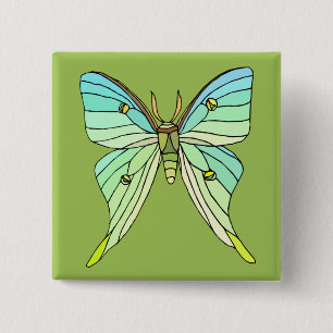 Luna Moth Button