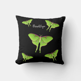 Luna Moth Cartoon Illustration Kissen