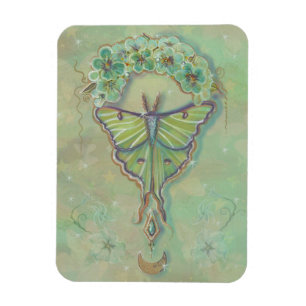 Luna moth design von Renee Lavoie Magnet