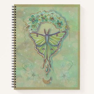 Luna moth design von Renee Lavoie Notizbuch