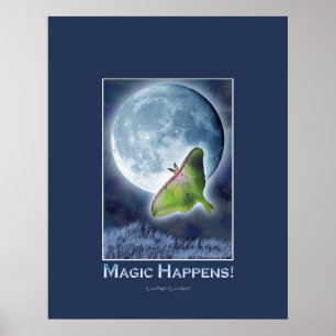 LUNA MOTH FANTASY & INSPIRATIONAL POSTER
