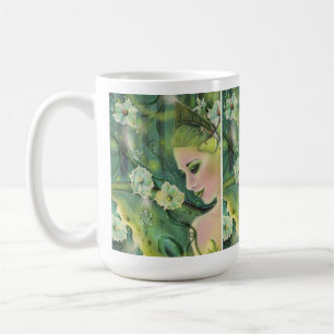 Luna moth fee Art von Renee Lavoie Kaffeetasse